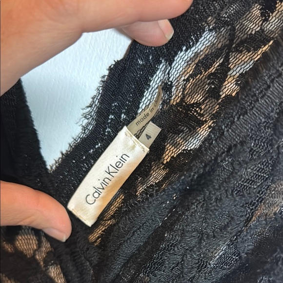 Calvin Klein Black Lace Midi Dress - Picture 2 of 5
